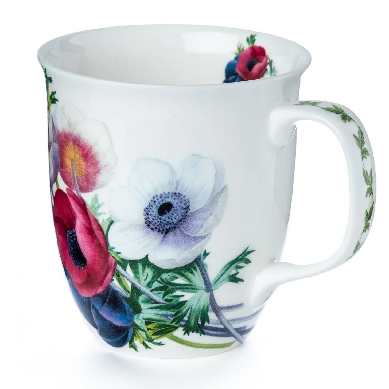 Sleek aluminum water mugs-Botanical Flowers Anemone Java Mug | NEW FOR 2024