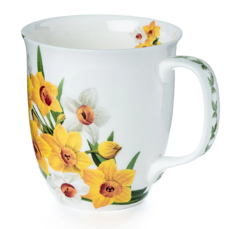 Outdoor glass drinking tumblers-Botanical Flowers Narcissus Java Mug | NEW FOR 2024