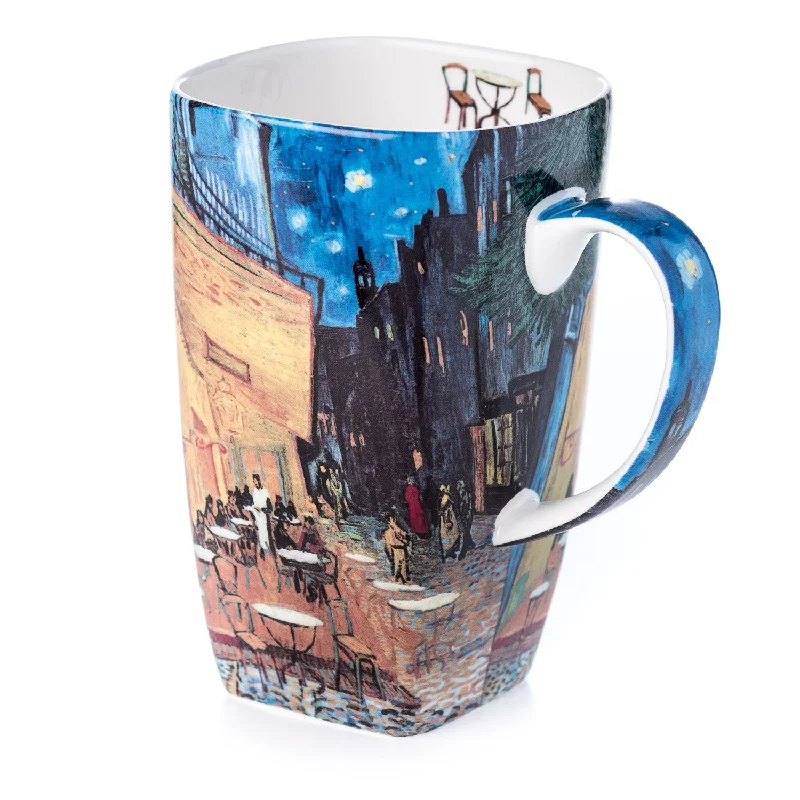 Foldable silicone travel mugs-Van Gogh Cafe Terrace at Night Grande Mug