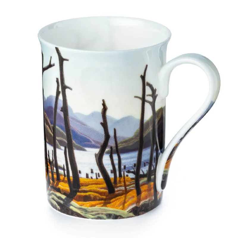 Shatter-resistant glass tumblers-Carmichael Cranberry Lake Classico Mug