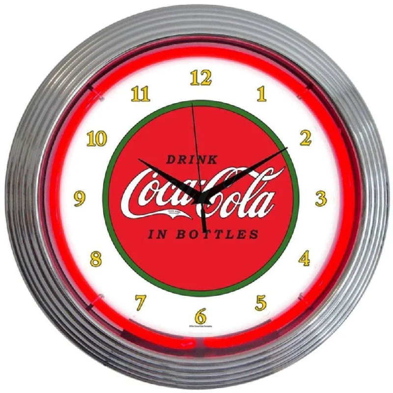 Modern circular wall art-Coca-Cola 1910 Classic Neon Clock