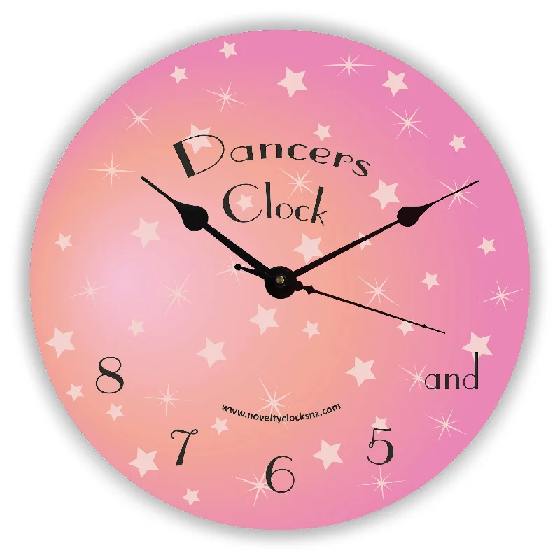 Bold blue wall mirrors-Dancers Clock