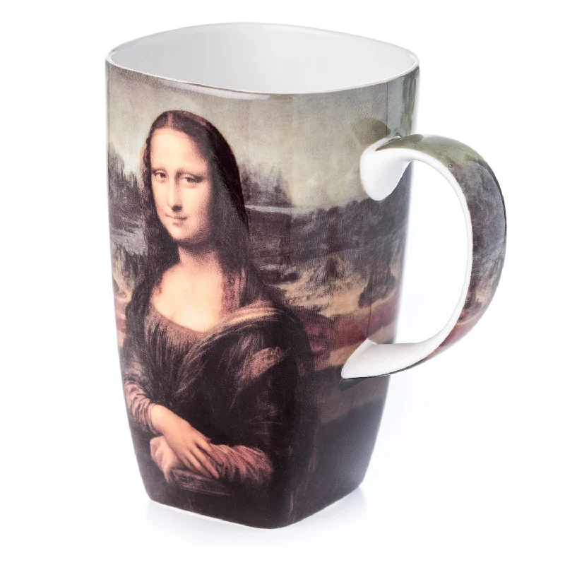 Modern insulated iced coffee mugs-Davinci Mona Lisa Grande Mug