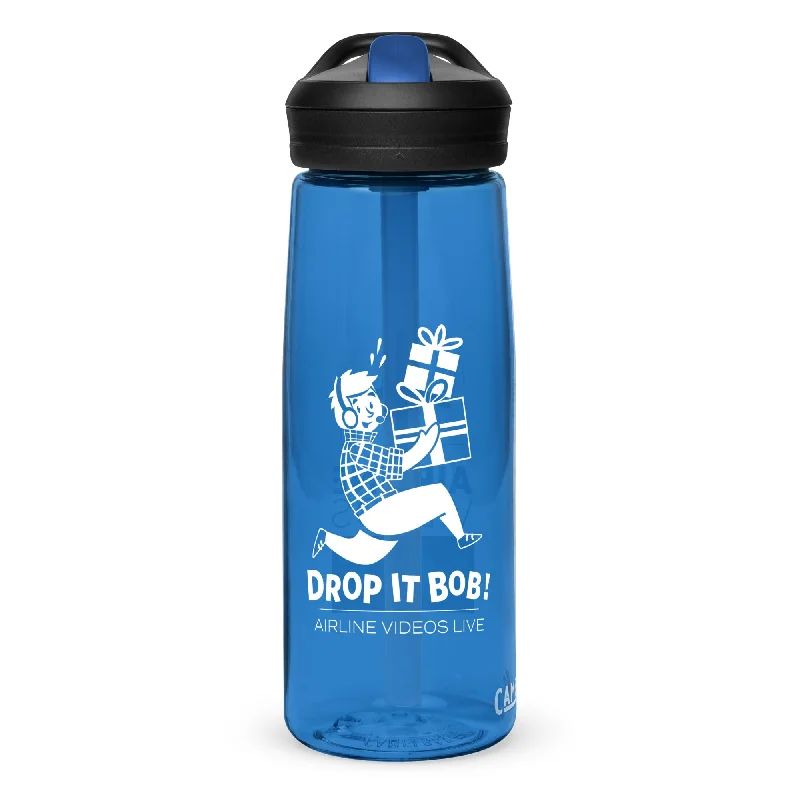 Artisan stoneware latte mugs-DROP IT BOB! (BLUE) Sports water bottle