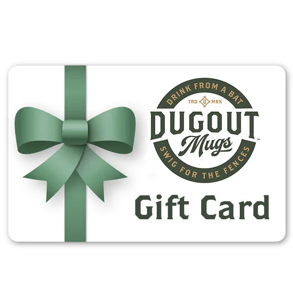 Sleek copper travel cups-Dugout Mugs Gift Card