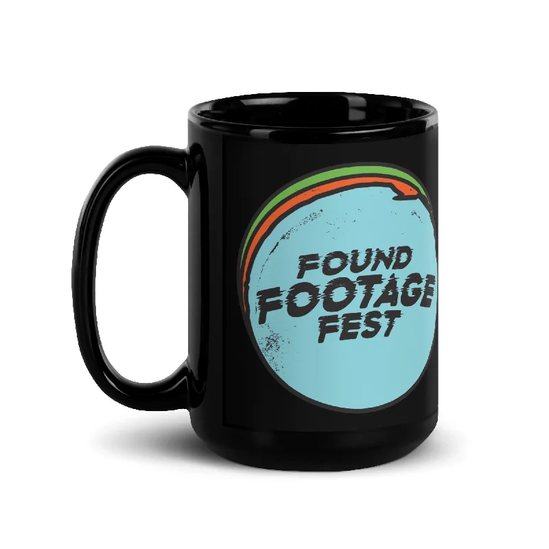 Retro floral coffee cups-FFF Sticker Logo Mug