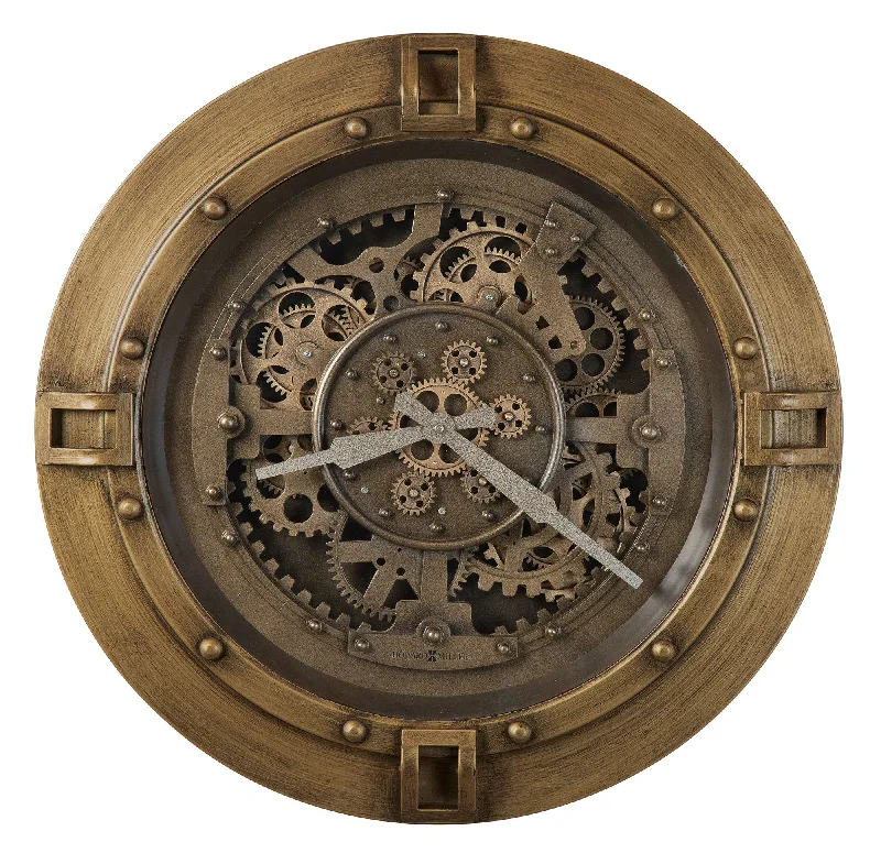 Sleek metal wall sculptures-Gerallt Wall Clock