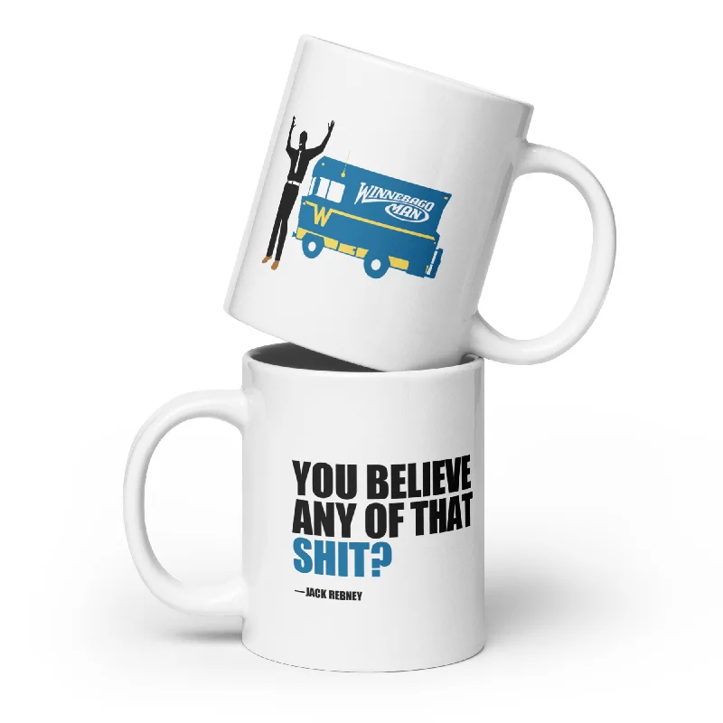 Outdoor ceramic drinking mugs-Jack Rebney's Believe That Shit? Mug