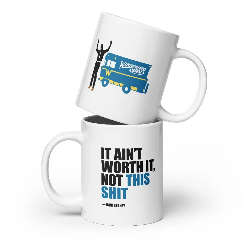 Heat-sensitive color mugs-Jack Rebney's It Ain't Worth It Mug