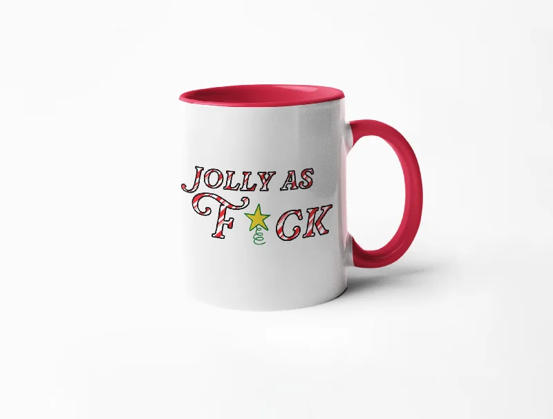 Handmade ceramic coffee mugs-Jolly as F*ck  - Ceramic Coffee Mug