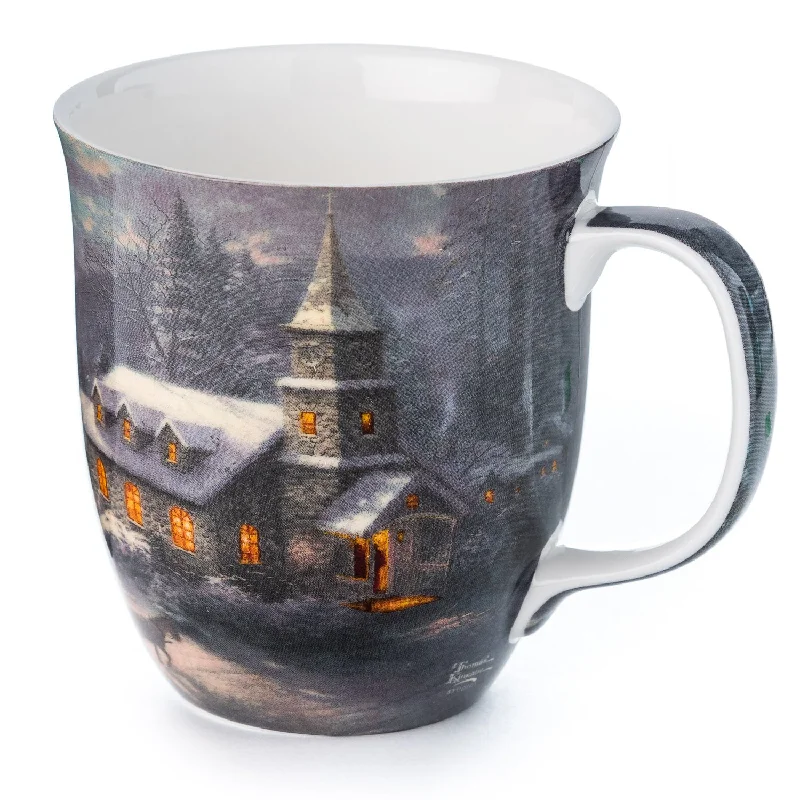 Chic rose gold mugs-Kinkade Sunday Evening Sleigh Ride Java Mug