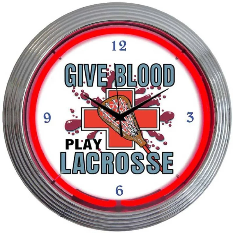 Elegant crystal table runners-Lacrosse Neon Clock