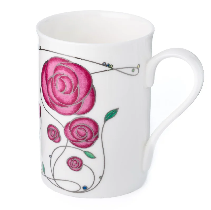 Retro checkered teacups-McIntosh Rose Pink Classico Mug