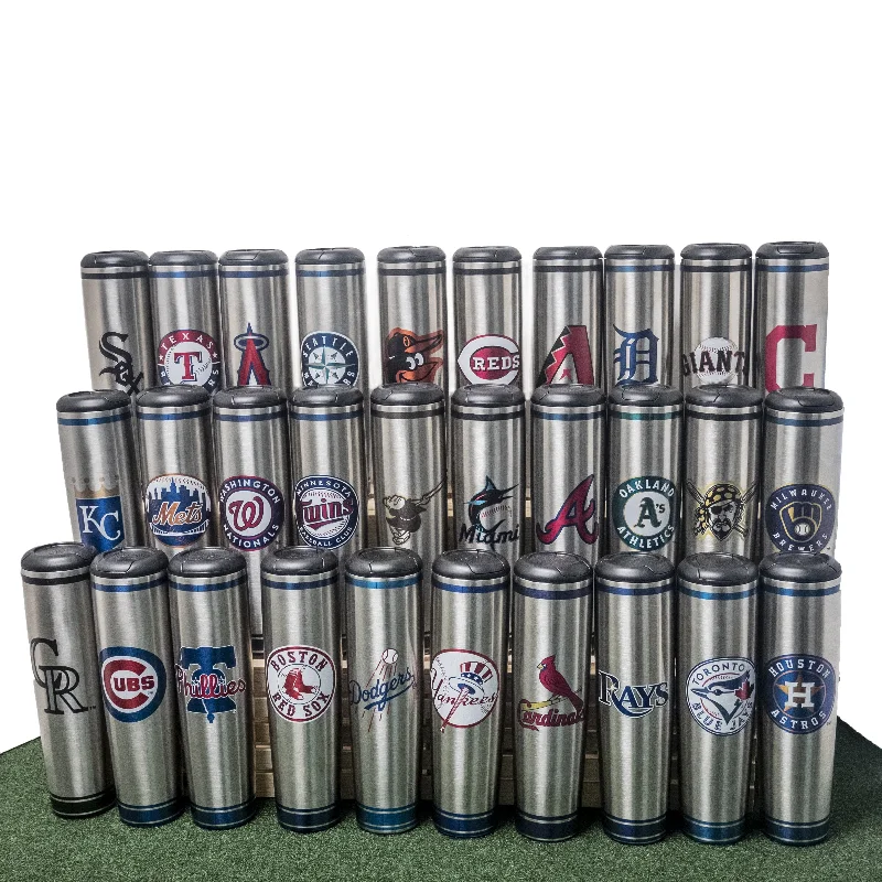 Insulated toddler tumblers-Metal Dugout Mug | MLB Bat Mug