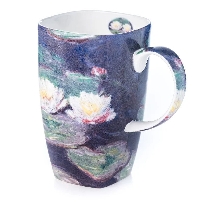 Glitter-decorated water cups-Monet Water Lilies Grande Mug