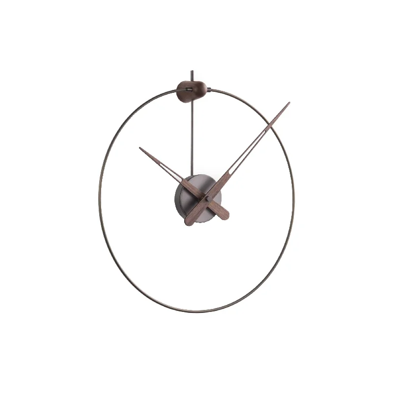 Rustic linen wall hangings-Micro Anda Wall Clock