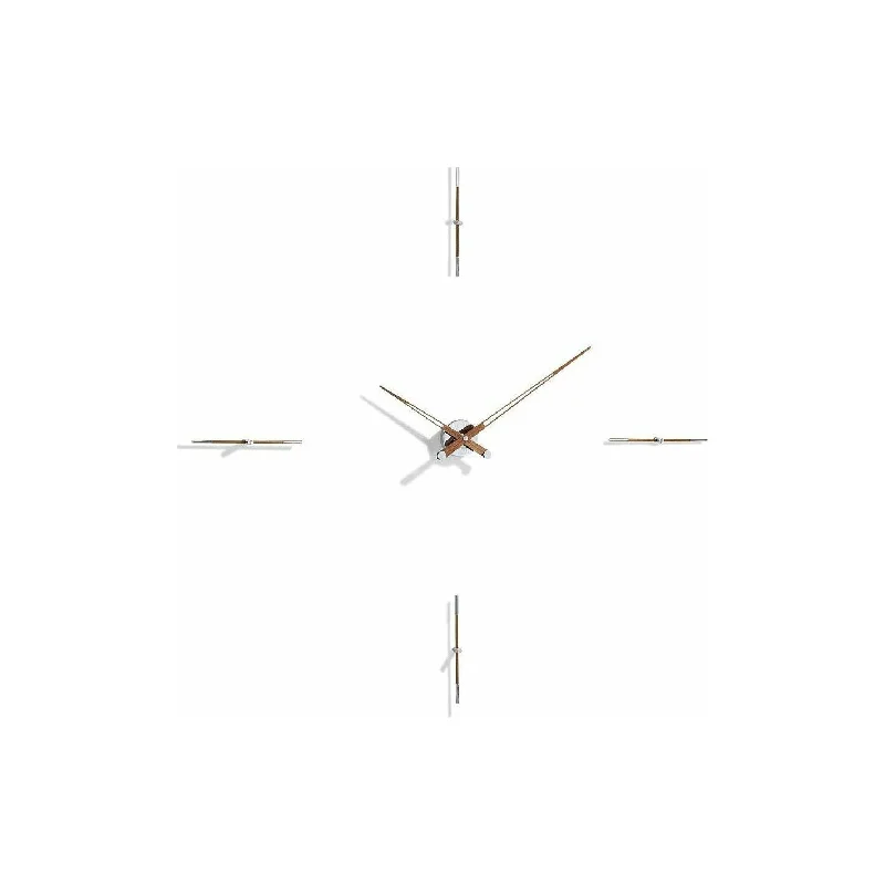 Minimalist bamboo candle trays-Nomon Merlín Wall Clock - Made in Spain