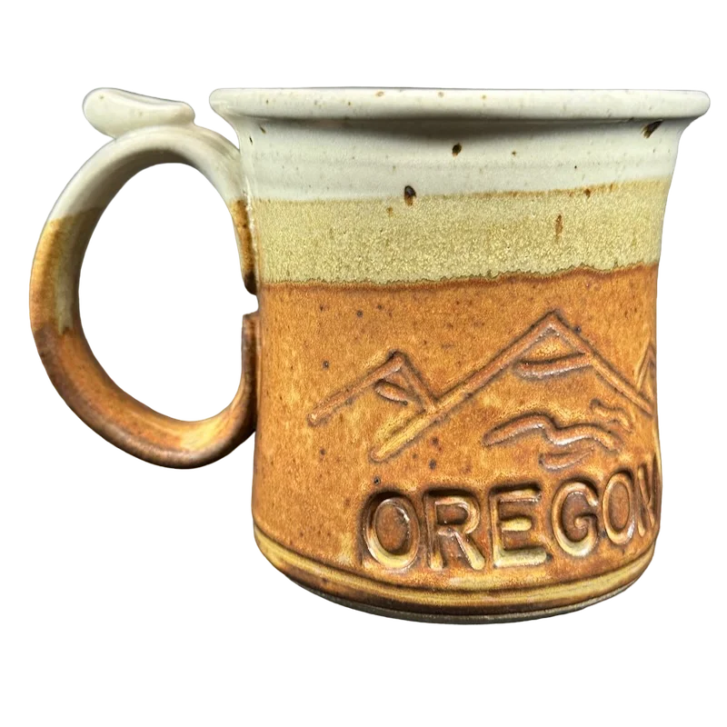 Festive Easter-themed mugs-Oregon Etched Pottery Mug Stearns