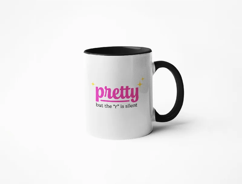 Modern double-walled mugs-Pretty But the "R" is Silent -  Coffee Mug