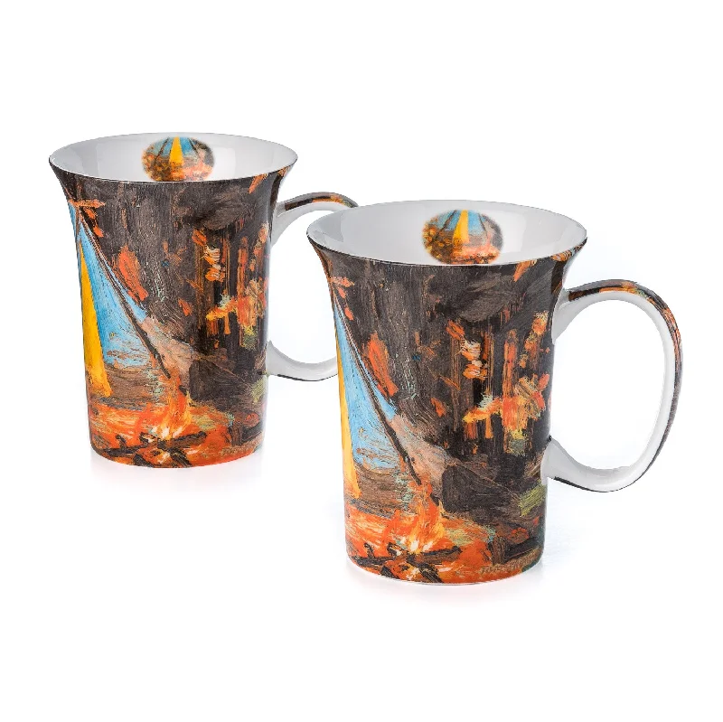 Stackable acrylic coffee cups-Thomson Campfire Mug Pair