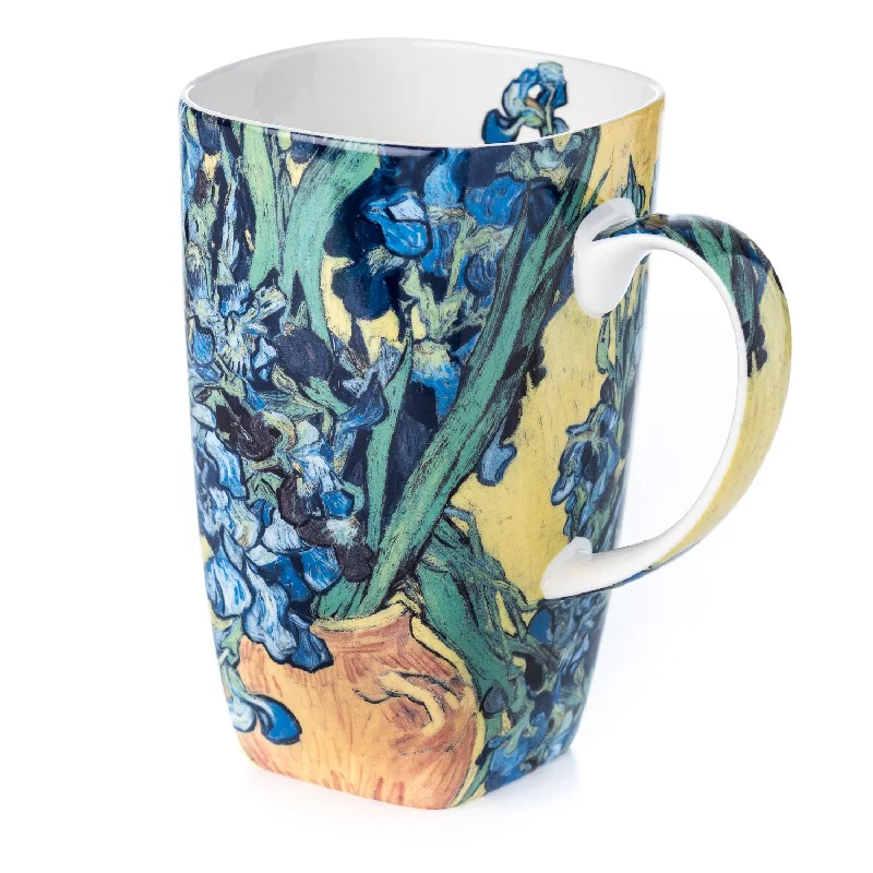 Lightweight aluminum camping cups-Van Gogh Irises Grande Mug