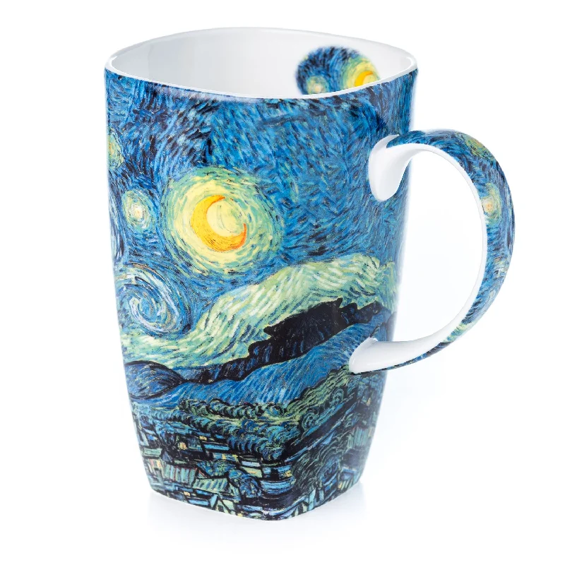 Bold purple ceramic cups-Van Gogh Starry Night Grande Mug