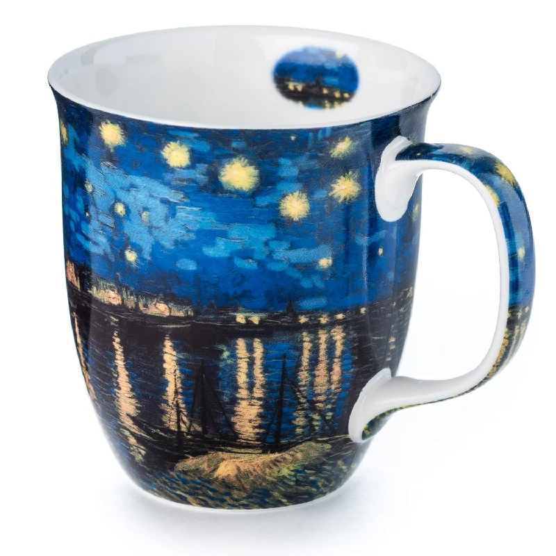 Luxury crystal drinking mugs-Van Gogh Starry Night over the Rhone Java Mug