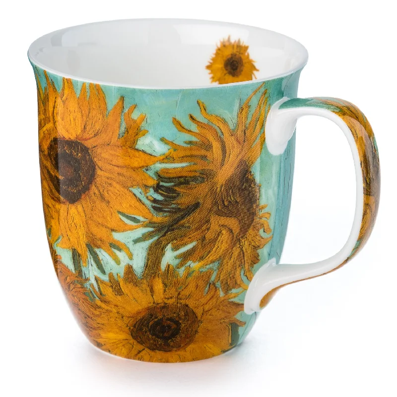 Cute dinosaur kids’ mugs-Van Gogh Sunflowers Java Mug