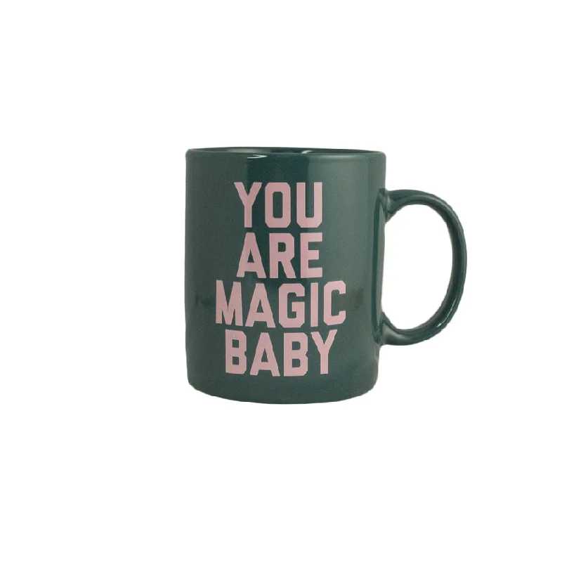 Artisan glass latte tumblers-You are Magic Baby Mug