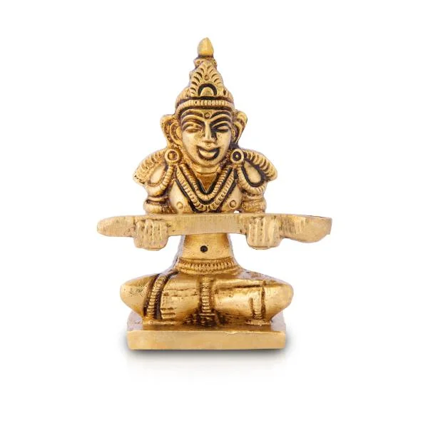 Retro glass table vases-Annapuran Devi Murti - 3 x 2.25 Inches | Brass Idol/ Annapoorani Statue/ Annapurna Idol for Pooja