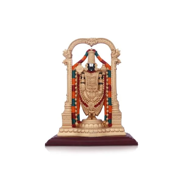 Stylish wooden wall shelves-Balaji Murti - 9 Inches | Tirupati Balaji Idol/ Resin Balaji Statue for Pooja/ Assorted Design