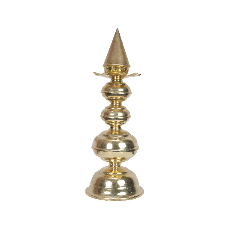 Minimalist glass wall lanterns-Brass Kalash