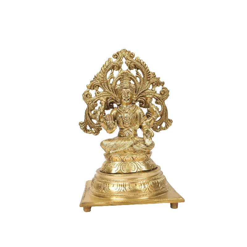 Modern circular table clocks-BRONZE BALLI LAKSHMI