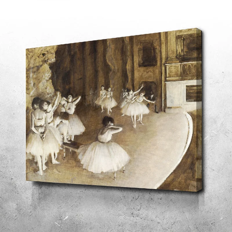 Bright orange accent cushions-Ballet Rehearsal Canvas Set