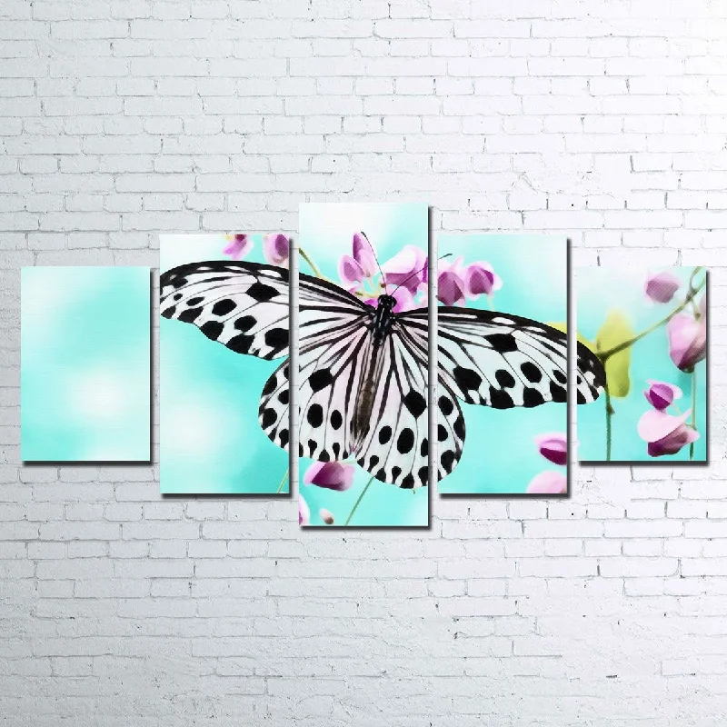 Retro glass table vases-Butterfly Canvas Set