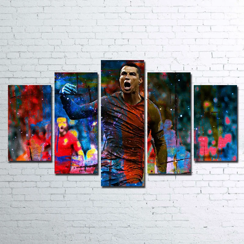 Floral embroidered wall hangings-Ronaldo Canvas Set