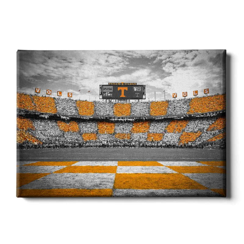 Stylish woven wall art-Tennessee Volunteers - Checkerboard Neyland