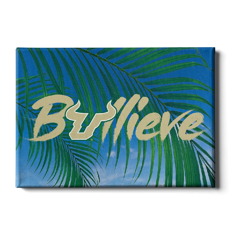 Retro striped throw pillows-USF Bulls - Bullieve