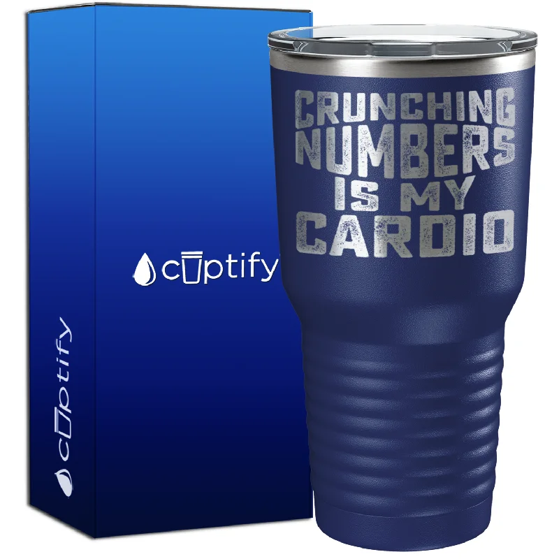 Fun-shaped kids’ cups-Crunching Numbers is my Cardio 30oz Accountant Tumbler